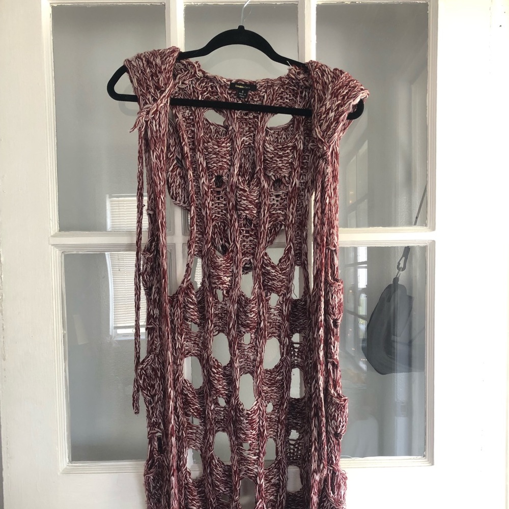 🍂Boho hooded sweater vest🍂